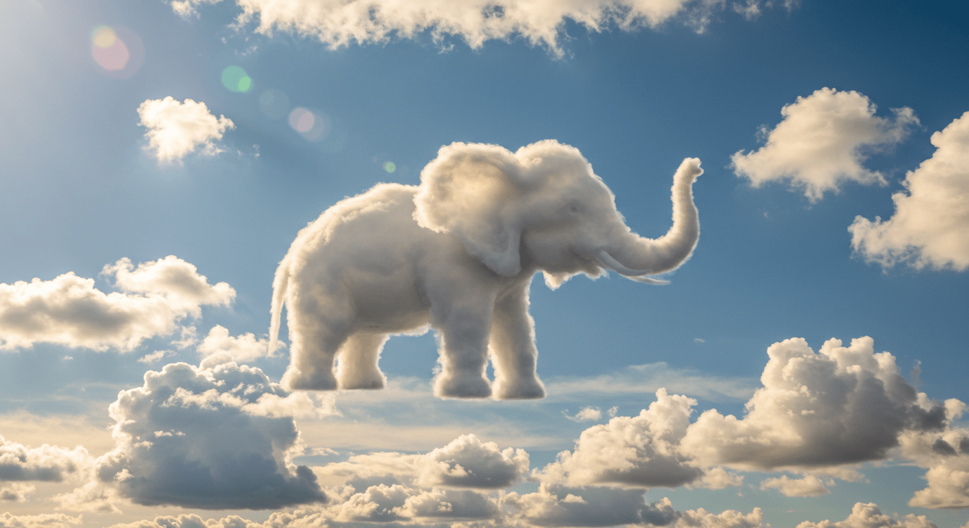 ゾウの形をした雲