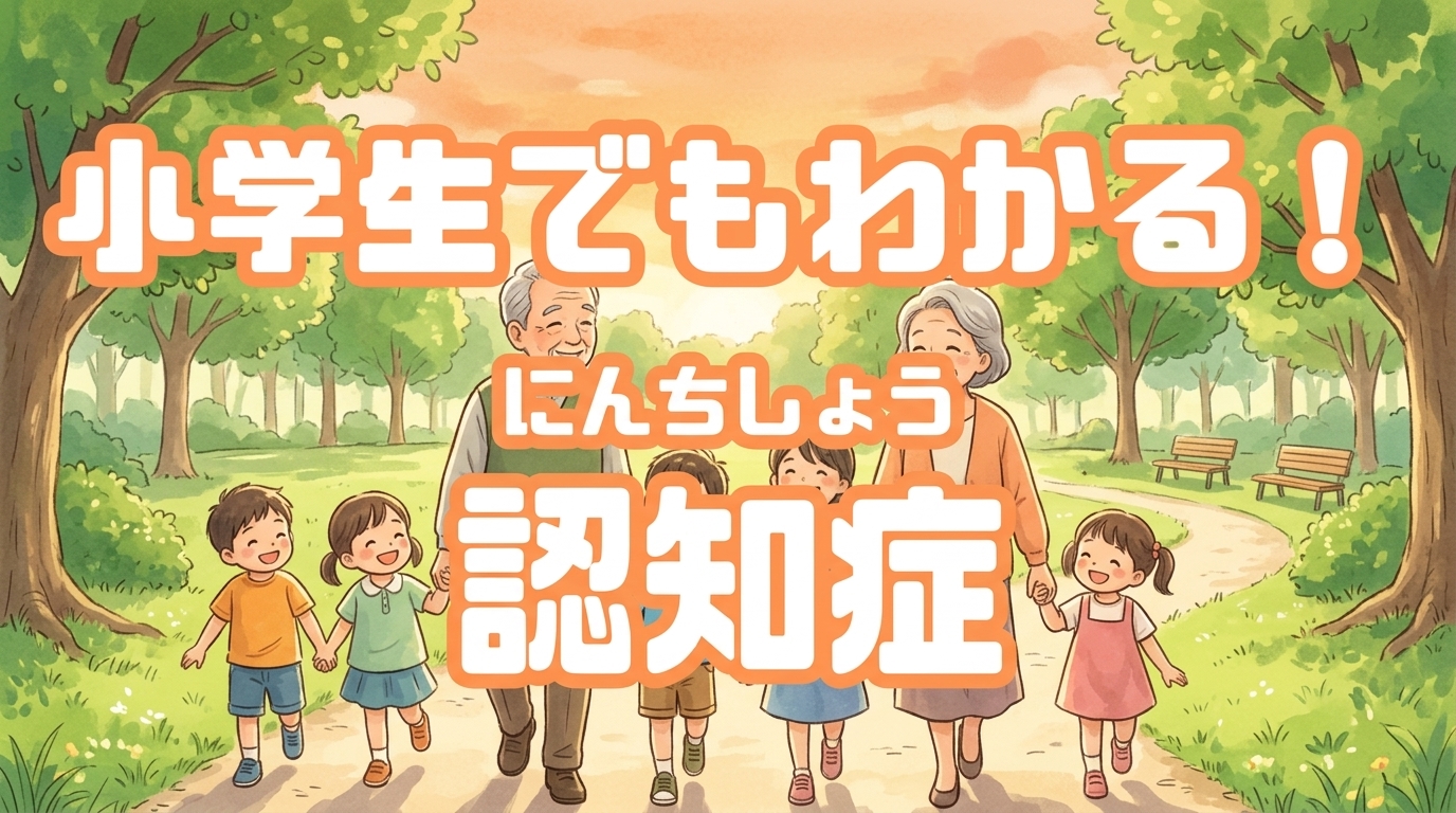 認知症について優しく理解し、支え合う社会のイメージ。