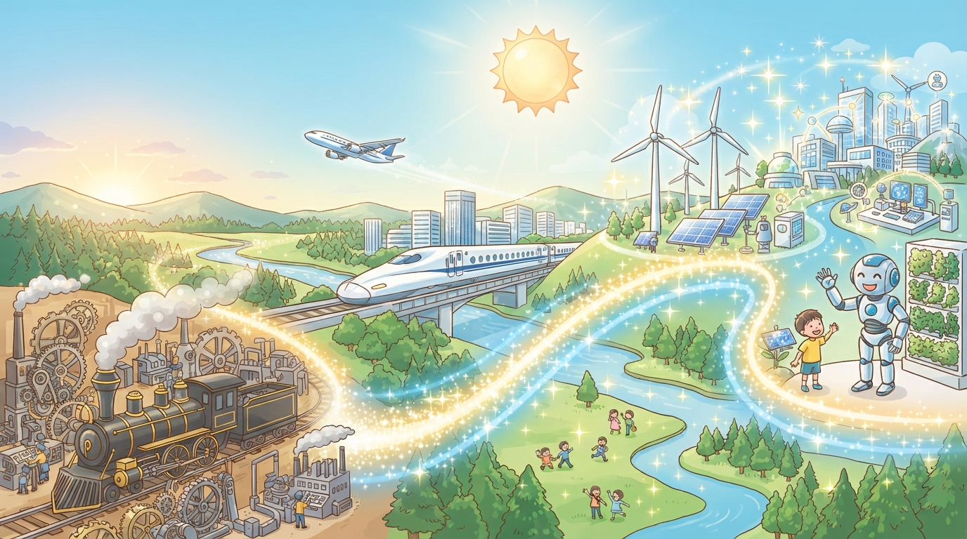 蒸気機関から現代のハイテク技術へと繋がる未来へのバトン