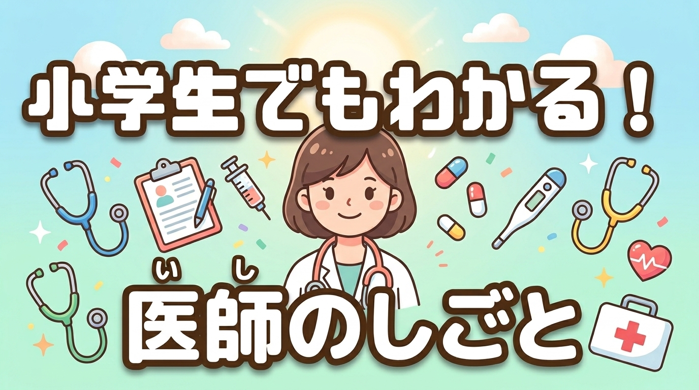 小学生でもわかる「医師のしごと」