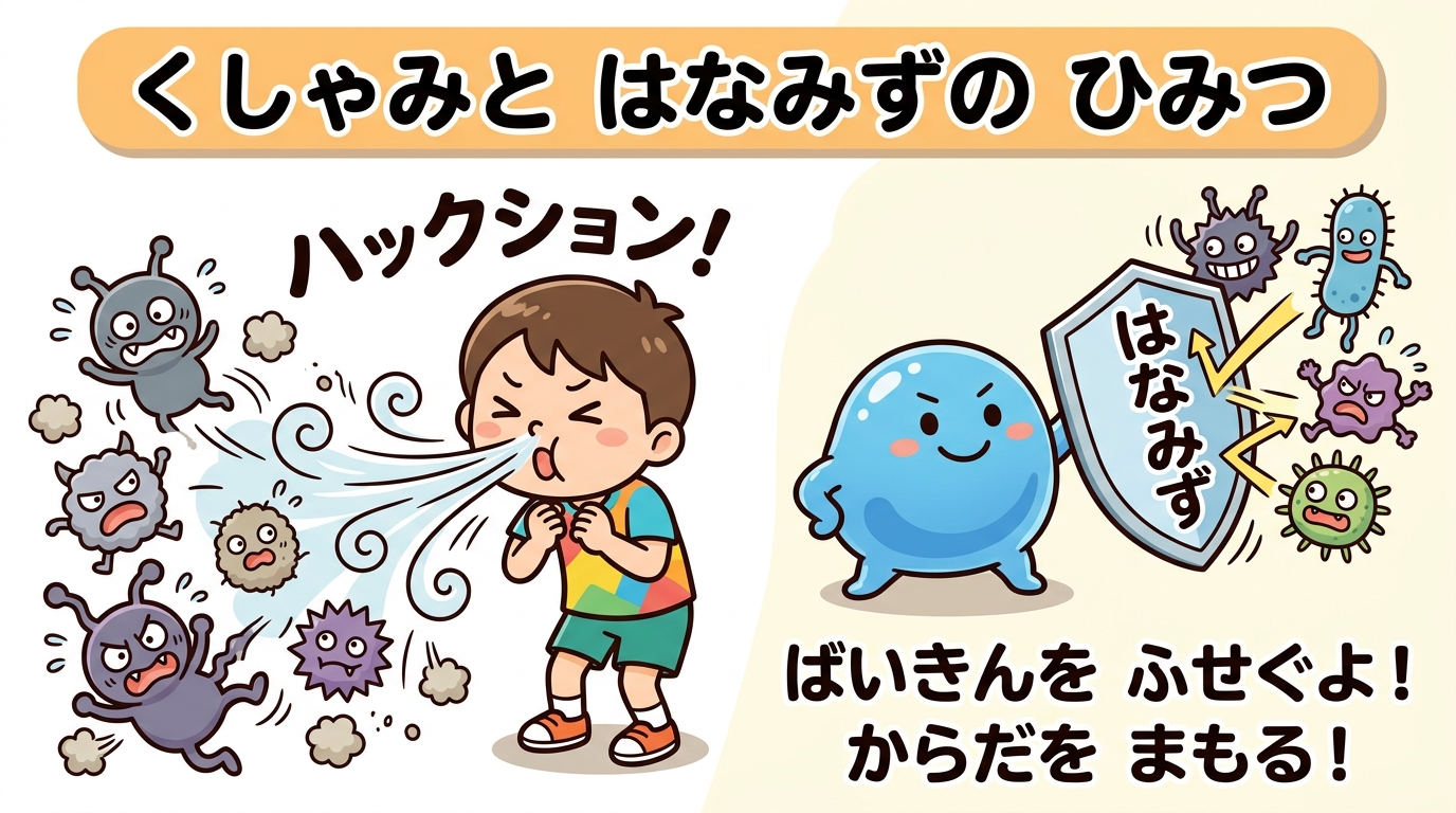 くしゃみとはなみずのひみつ