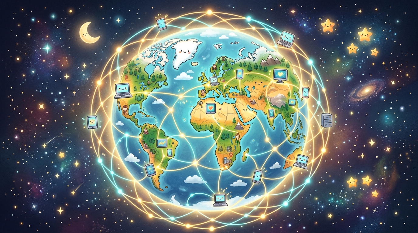 地球全体をつなぐ光のネットワーク
