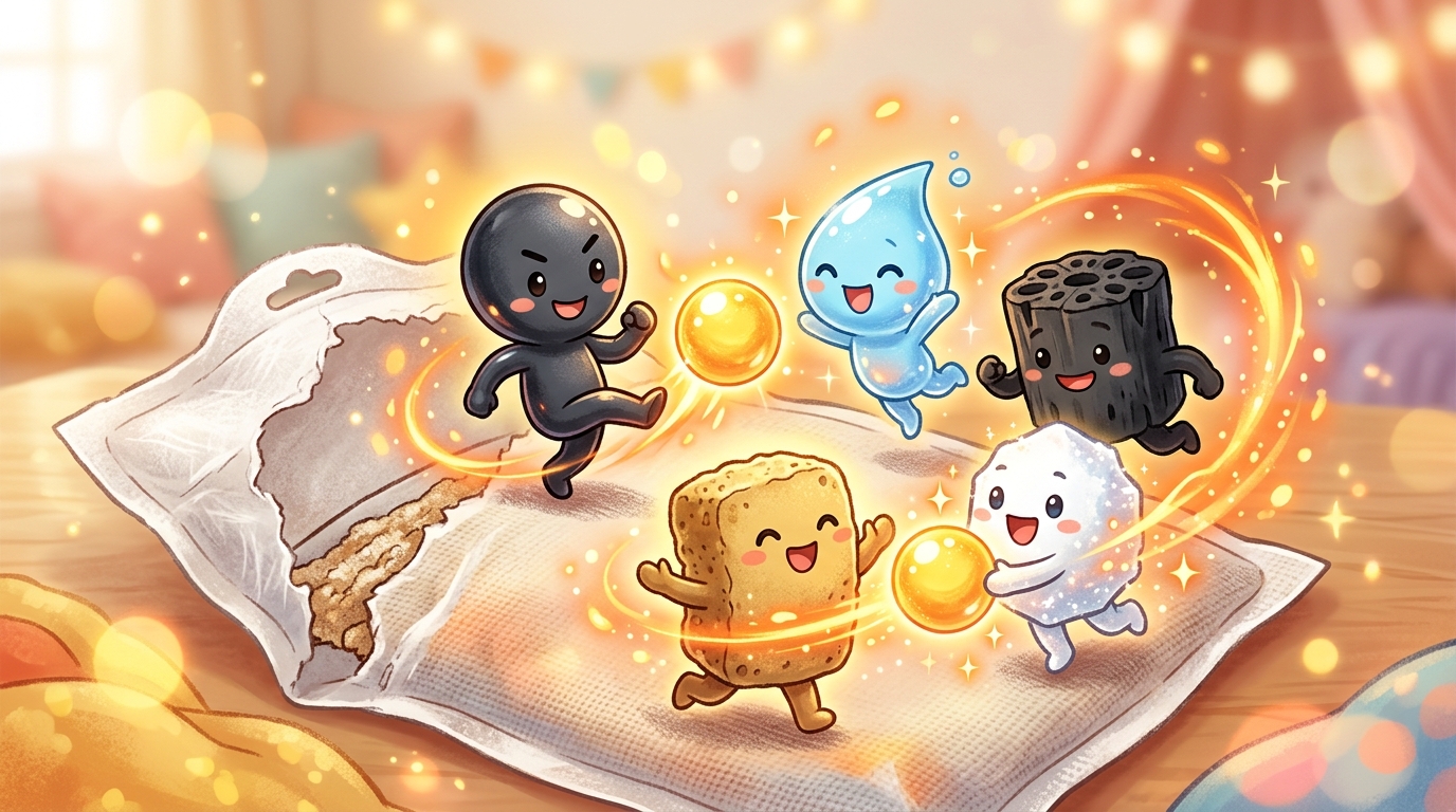 カイロの中に入っている5人の温めチーム