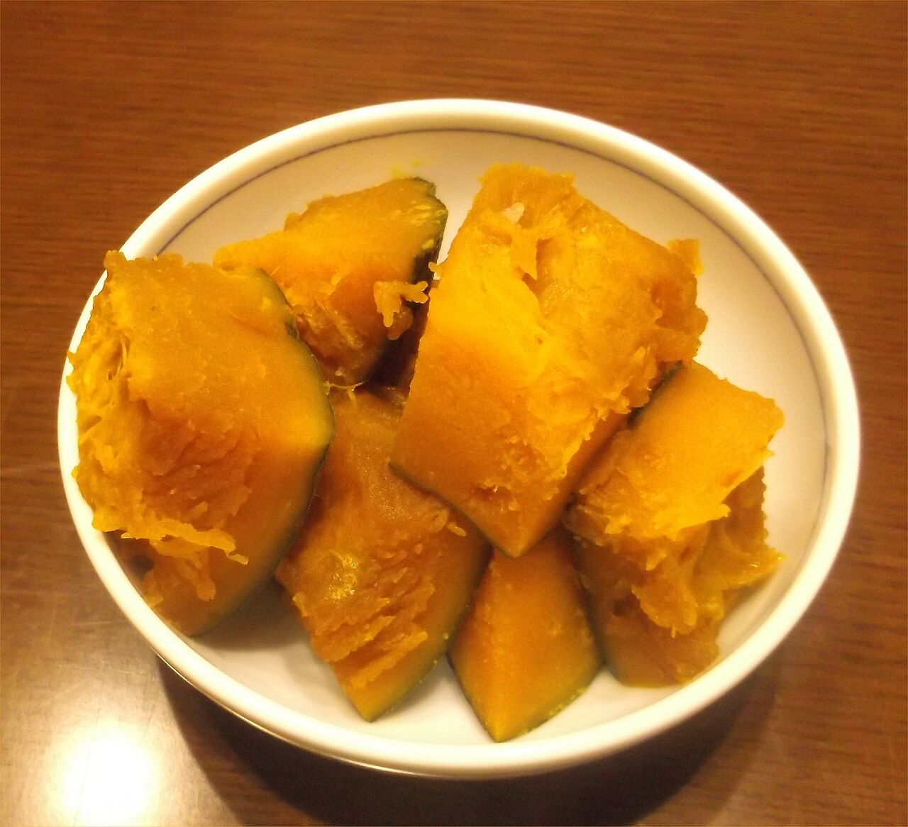 冬至の食卓に並ぶかぼちゃの煮物