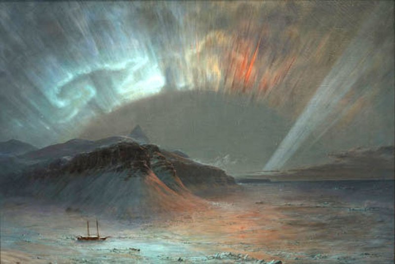 昔の人々が記録した夜空に輝くオーロラ