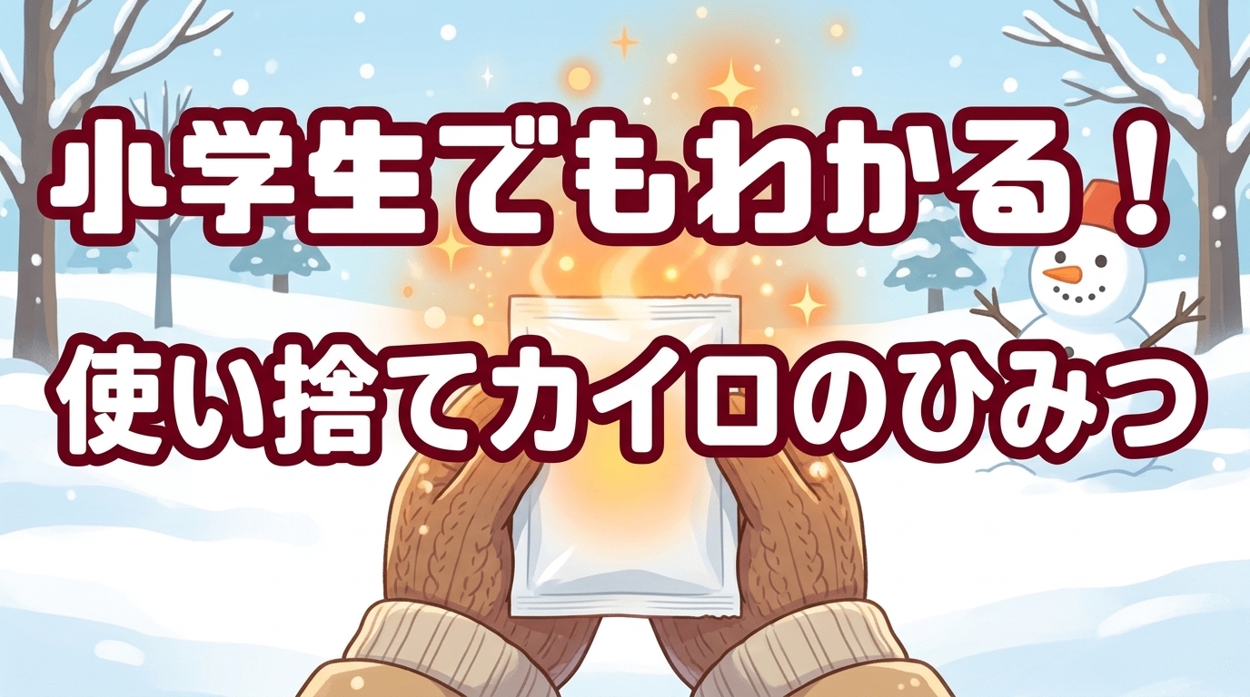 小学生でもわかる！「使い捨てカイロのひみつ」