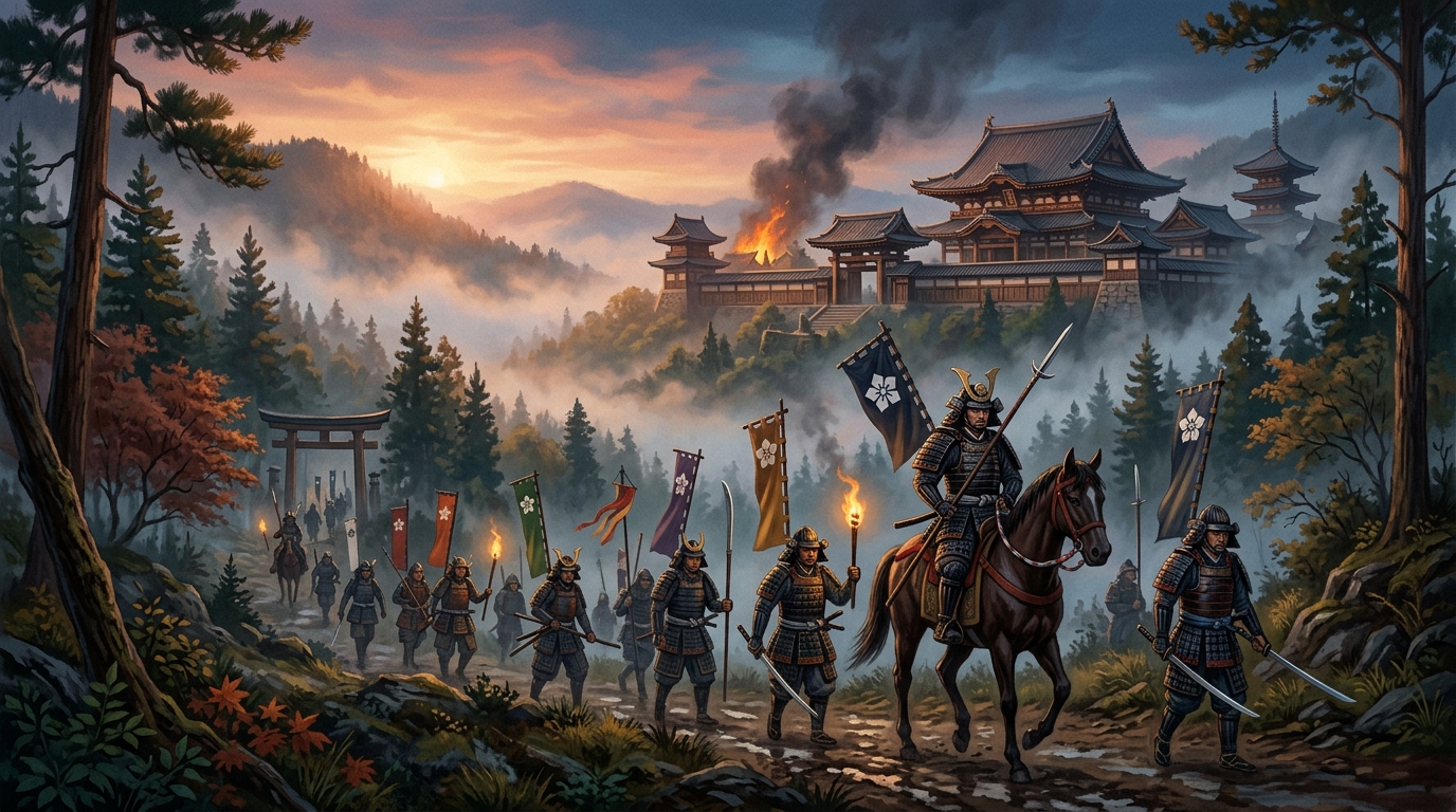 本能寺の変の情景
