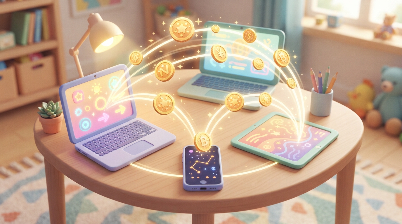 画面を行き交うデジタルのお金