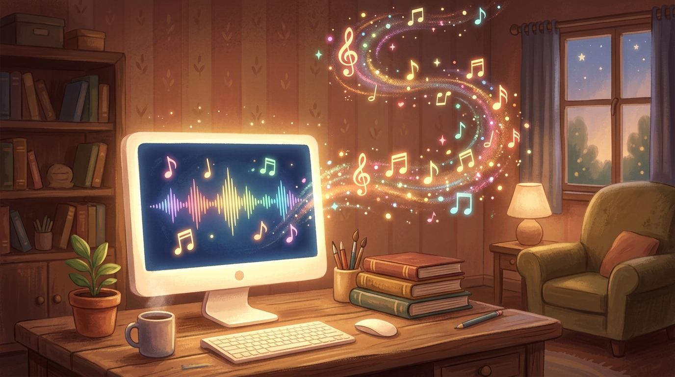 パソコンで歌声を作り出す仕組み