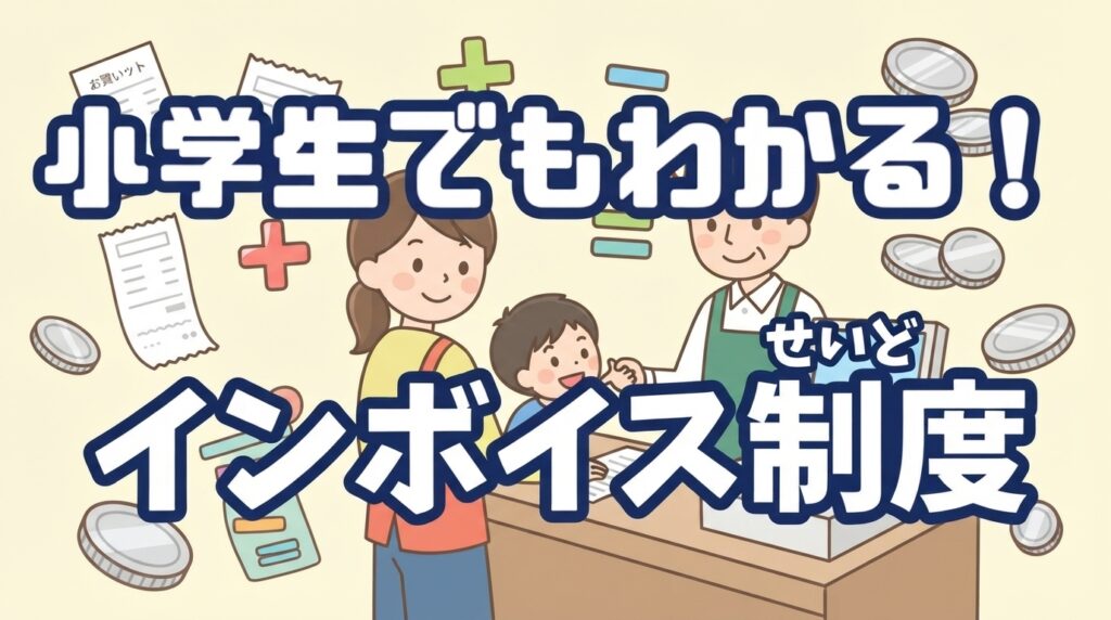 小学生でもわかる！「インボイス制度（せいど）」